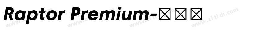 Raptor Premium字体转换